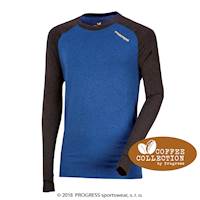 CC NDR mens functional long sleeve T-shirt anthracite/blue