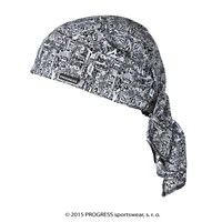SAT PRINT fully printed headscarf triangle "COMIC" design
