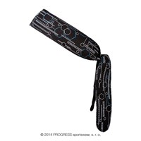 CEL PRINT fully printed headband tie-back "LOVE" design