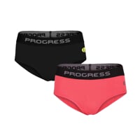 E KLHZ 2-PACK set dámských kalhotkek s bambusem schwarz + hibiscus