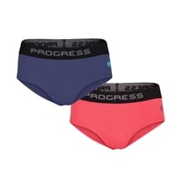 E KLHZ 2-PACK set dámských kalhotkek s bambusem černá + jahodová