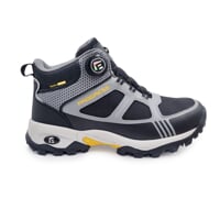 JUNIOR TREK MID WP wasserdichte Winterkinderschuhe schwarz/grau