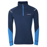 MW NRZ pánský funkční merino rolák s krátkým zipem tm.modrá/modrá