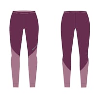 MW SDNZ womens merino long tights plum melange