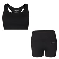 Set ZORA BRA + MINISHORTS čierna