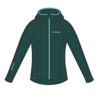 TISPA HOODY MERINO women's sports hoodie petrol blue