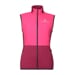 TARJA VEST women's hybrid vest with merino fuchsia/boysenberry/blackened blue