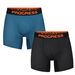 TX SKN 2-PACK set pánských funkčních boxerek černá + tm.modrá