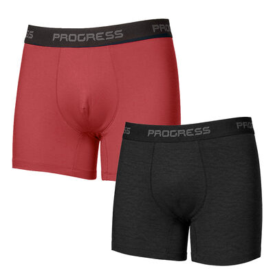 CC SKN 2-PACK set pánských funkčních boxerek antracit + terakota