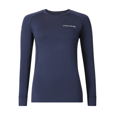 E NDRZ ladies bamboo long sleeve T-shirt red