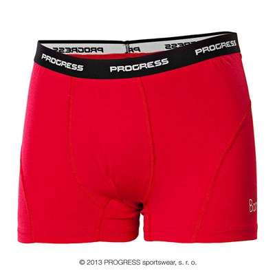 E SKN mens bamboo boxer shorts red
