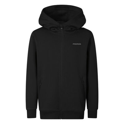 FIT ZIP HOODY JR dětská mikina black
