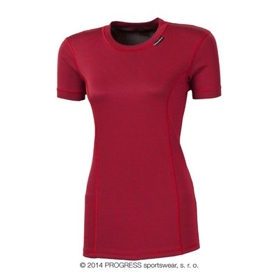MS NKRZ ladies baselayer short sleeve T-shirt red