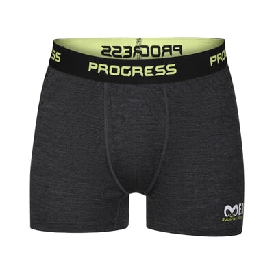 MW SKN pánské merino boxerky čierný melír
