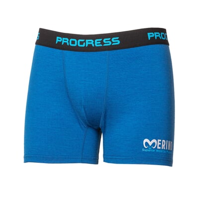 MW SKN pánské merino boxerky modrý melír