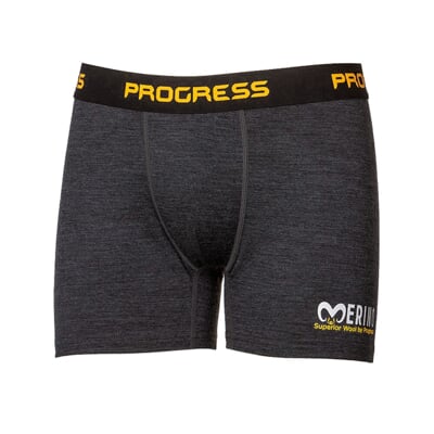 MW SKN die funktionellen Merino Herren-Boxershorts graue melange
