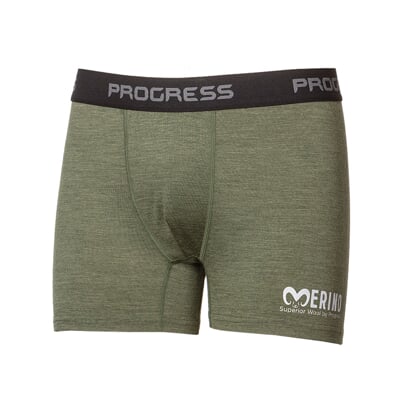 MW SKN pánské merino boxerky khaki melír