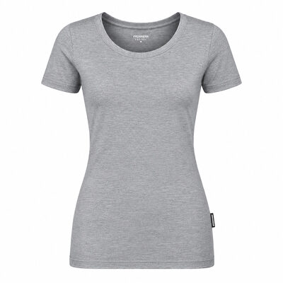 ORIGINAL BAMBUS Damen T-Shirt  graue melange