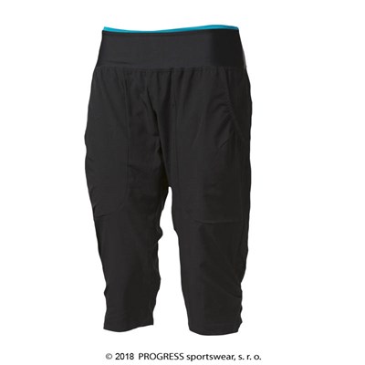 SAHARA 3Q ladies 3/4 pants black/turquoise
