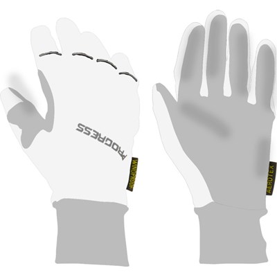 SNOWRIDE GLOVES sports winter gloves white/grey