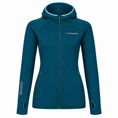 TISPA HOODY MERINO dámska športová mikina zelená