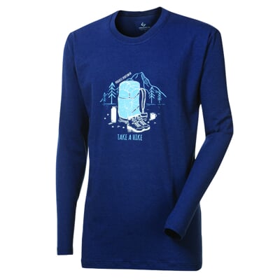 VANDAL "HIKE" men's bamboo T-shirt dk.blue