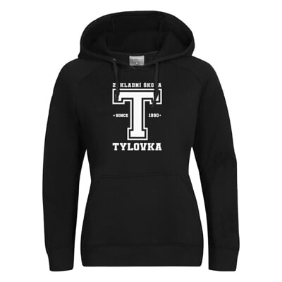 Mikina dámská černá ZŠ J.K.TYLA čierna A
