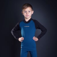 CC TDRD kids functional long sleeve T-shirt anthracite/blue