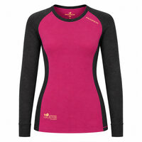 CC NDRZ ladies functional long sleeve T-shirt anthracite/fuchsia