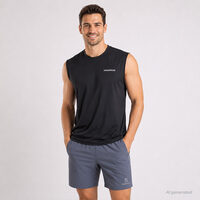 DRIVER SINGLET pánský sportovní nátělník černá