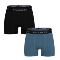 E SKN 2-PACK set pánských boxerek s bambusem černá + zelená