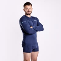 E SKN pánské boxerky s bambusem tm.modrá