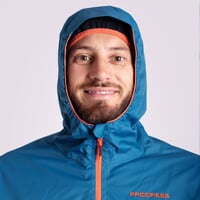 ELITE MAN multifunkčná bunda petrol/oranžová