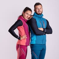 FANTOMA VEST die Damen-Hybridweste burgunderrot