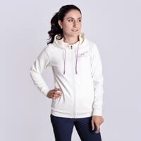 FUERA dámská sportovní mikina s kapucí bílá