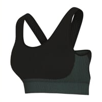 GEMA BRA dámská bezešvá sportovní podprsenka černá/zelená