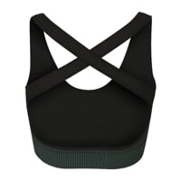 GEMA BRA dámská bezešvá sportovní podprsenka černá/zelená