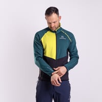 GLACIER men's functional jacket green/yellow/black