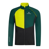 GLACIER men's functional jacket green/yellow/black
