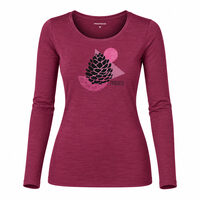 HELA "CONE" women's merino T-shirt grey melange