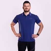 HOGAR pánske bambusové polo tričko tm.modrá