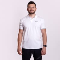 HOGAR pánske bambusové polo tričko biela