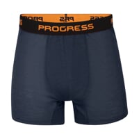 MA SKN 125 2-PACK set pánských merino boxerek čeirno-modrá + oranžová