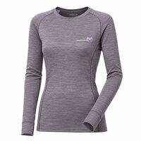 MB TDRZ das Langarm-Funktionsshirt für Frauen graue melange/apricot