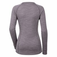 MB TDRZ das Langarm-Funktionsshirt für Frauen graue melange/apricot