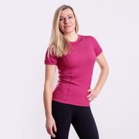 MS NKRZ das Damen-Funktionsshirt Burgund/pink