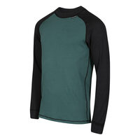 MS TDR men's functional T-shirt black (grey)/petroleum (lt.blue)