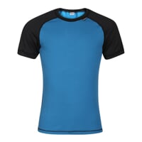 MS TKR men's functional T-shirt black (grey)/petroleum (lt.blue)