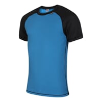 MS TKR men's functional T-shirt black (grey)/petroleum (lt.blue)