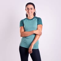 MS TKRZ Das Damen-Funktionsshirt grün (grauú/ mint (grau)